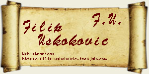 Filip Uskoković vizit kartica